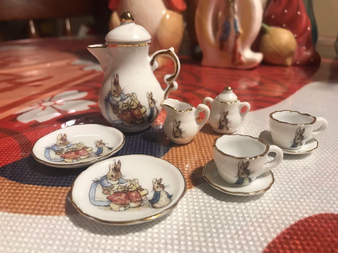 The World of Beatrix Potter Mini Tea Set Reutter Porcelain