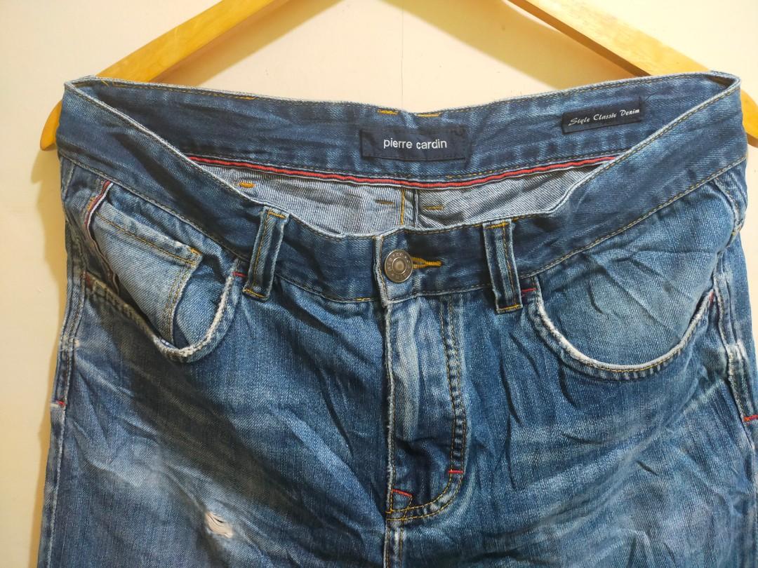 Bevestigen aan Station Ik heb het erkend Pierre Cardin Denim Pants Size 32, Men's Fashion, Bottoms, Jeans on  Carousell