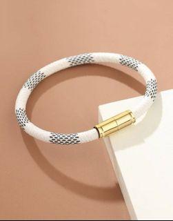 PU leather bangle bracelet (unisex)