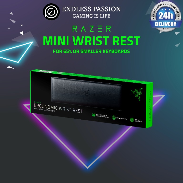 Razer Ergonomic Wrist Rest for Mini Keyboards, Computers & Tech, Parts