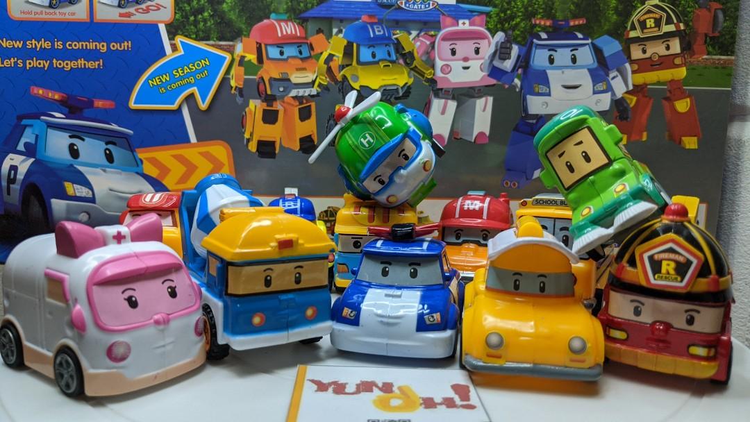 Robocar poli set (Category: Vehicle & Diecast Models) located in Quezon City. Submitted by gervincho (Listing ID 1146567925, Image 3). Description: • Brand new • 12 pcs pull back cars • COD or Pick-up.