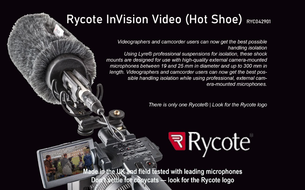 Rycote InVision Video (Hot Shoe) RYC042901, Audio, Portable Audio