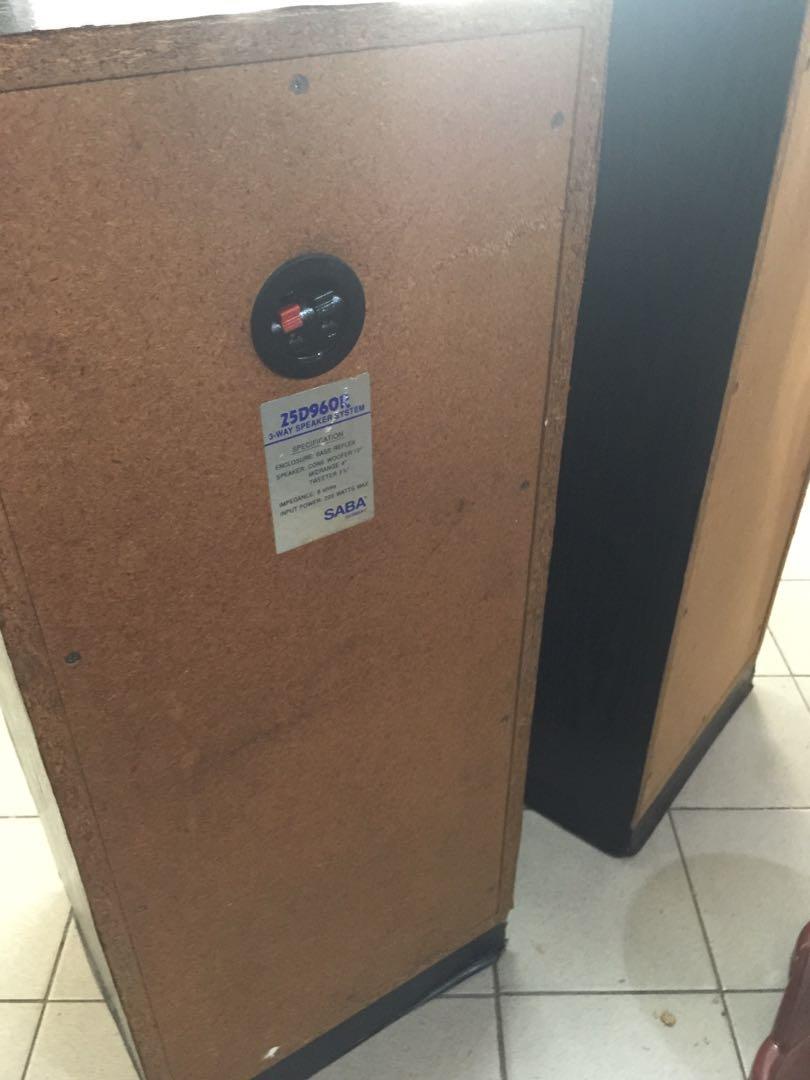 SABA speaker system, Hobbies & Toys, Music & Media, Musical Instruments