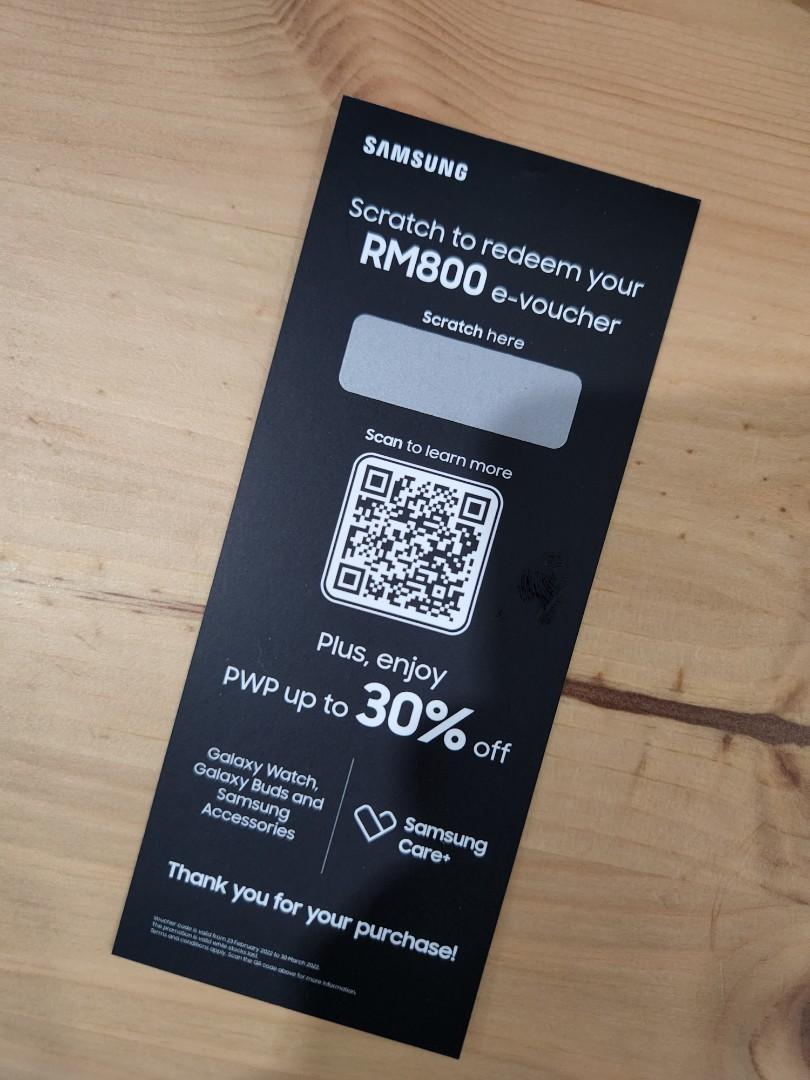 Samsung 800 evoucher RM800 Tickets Vouchers Vouchers on Carousell