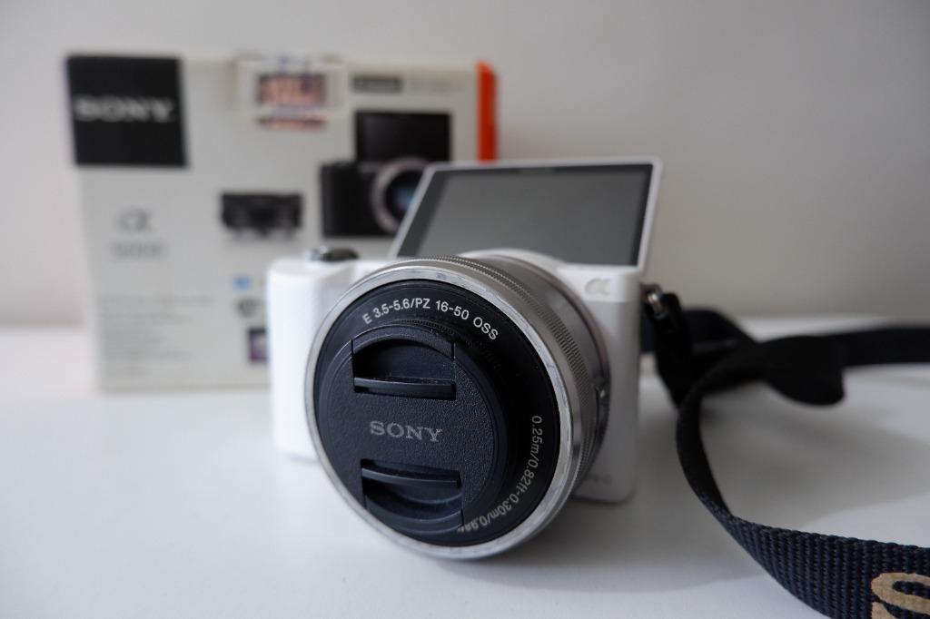 Sony Alpha a5000 White Mirrorless Digital Camera Vlogging Photography (Category: Cameras) located in Caloocan City. Submitted by thriftyswift.mnl (Listing ID 1146679267, Image 2). Description: Sony Alpha a5000 White Mirrorless Digital Camera Vlogging Photography • Sony digital camera a5000 mirrorless 20.1 Mega Pixels • with bag, charger and case included • Good vlogging camera. Lightweight • Complete with box • RFS: I don’t need it anymore..