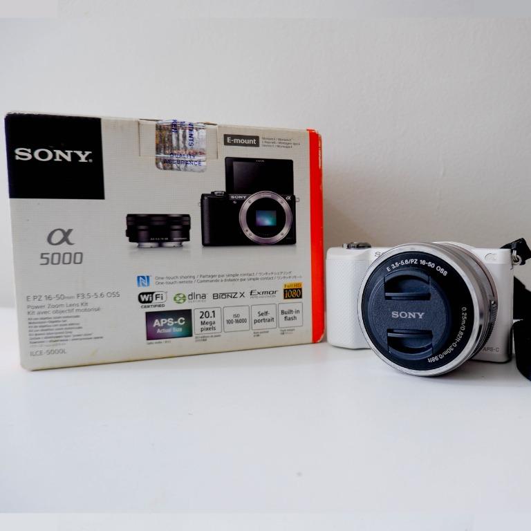 Sony Alpha a5000 White Mirrorless Digital Camera Vlogging Photography (Category: Cameras) located in Caloocan City. Submitted by thriftyswift.mnl (Listing ID 1146679267, Image 3). Description: Sony Alpha a5000 White Mirrorless Digital Camera Vlogging Photography • Sony digital camera a5000 mirrorless 20.1 Mega Pixels • with bag, charger and case included • Good vlogging camera. Lightweight • Complete with box • RFS: I don’t need it anymore..