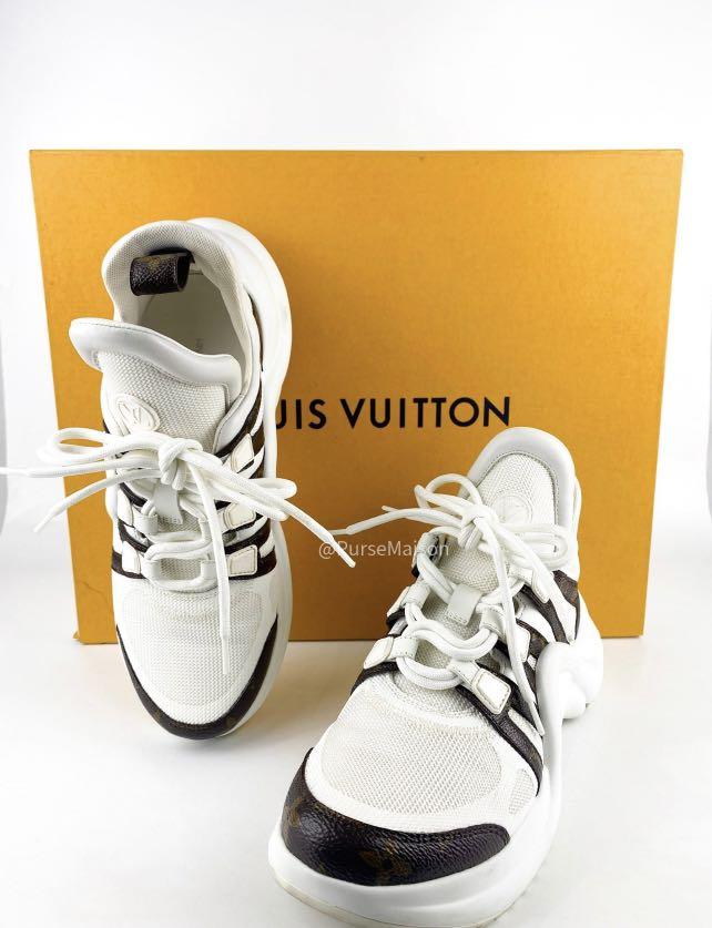 Archlight cloth trainers Louis Vuitton Silver size 39 EU in Cloth
