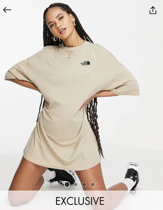The North Face Jersey T Shirt Dress in beige Women s Fashion Dresses Sets Dresses on Carousell