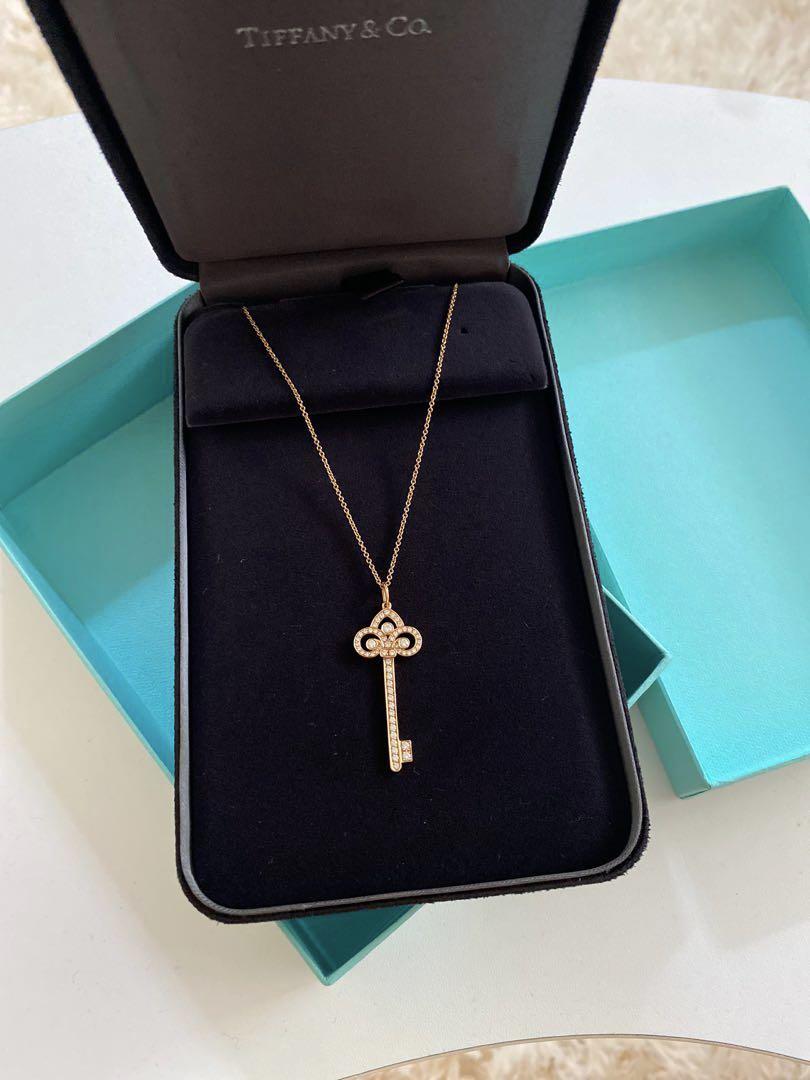 Tiffany fleur de lis key necklace hot sale