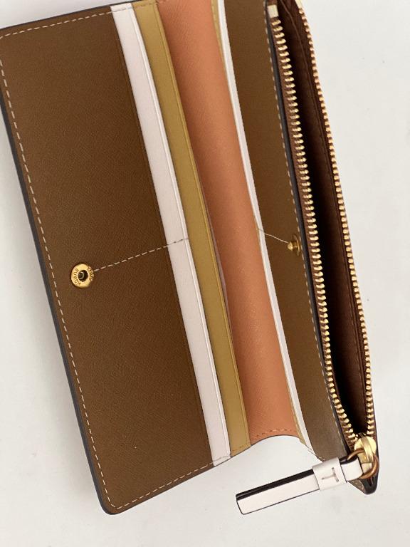 TORY BURCH WALKER PRINTED ZIP SLIM CLUTCH WALLET IN DITSY BORDERS $228  SALE, Women's Fashion, Bags & Wallets, Wallets & Card holders on Carousell