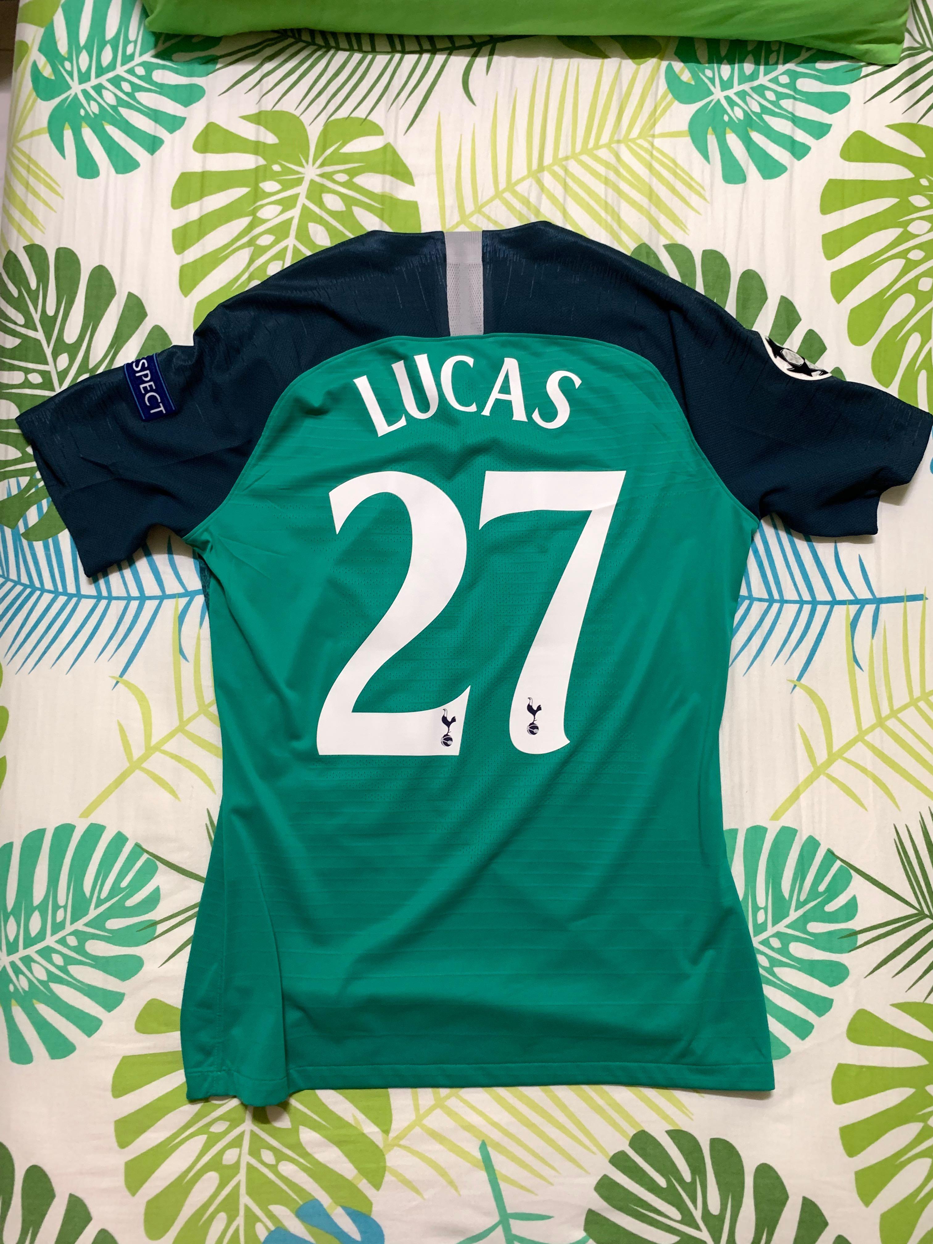 Lucas Moura Tottenham Hotspur 2018-19 Replica Green Men's Third Replica  Jersey