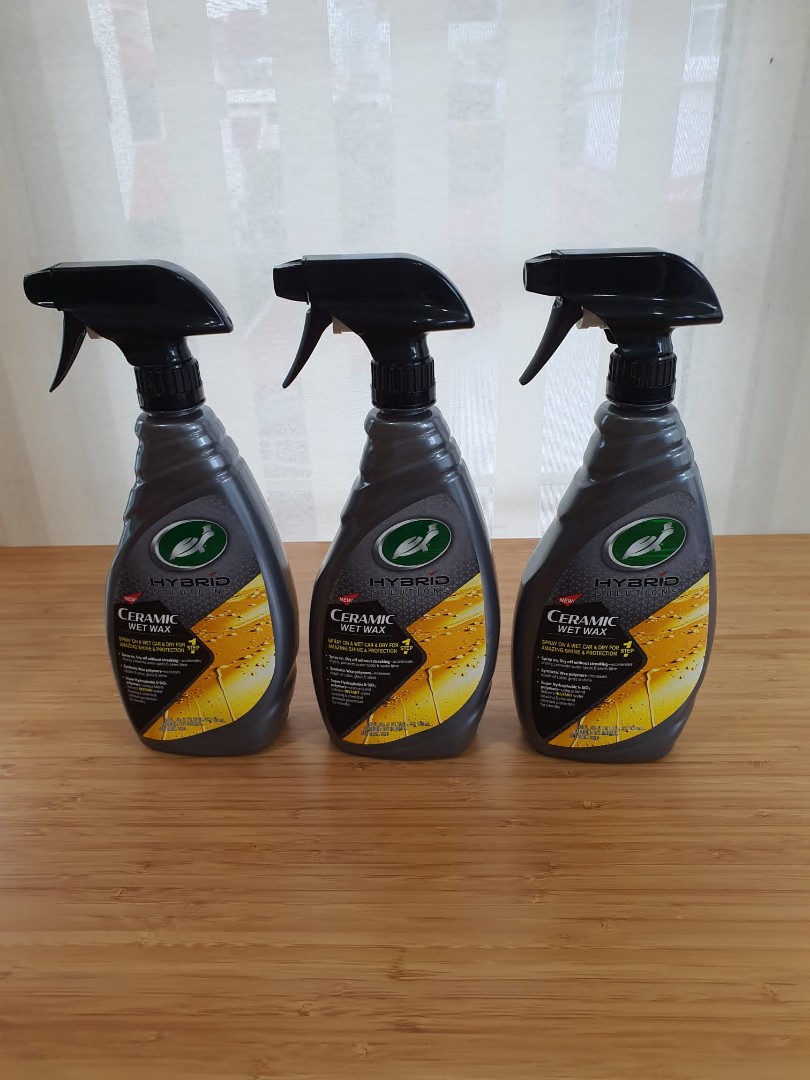 Turtle wax ceramic wet wax, Car Accessories, Accessories on Carousell
