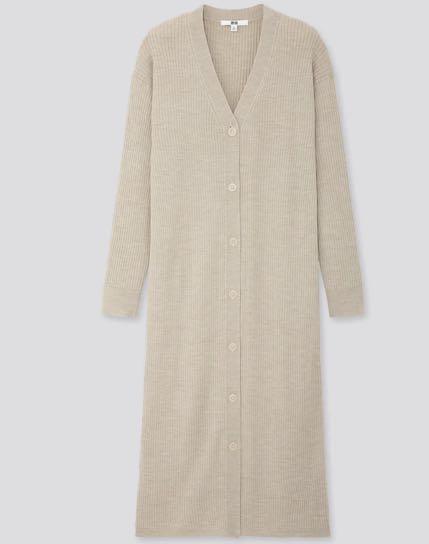Maxi shop ribbed cardigan