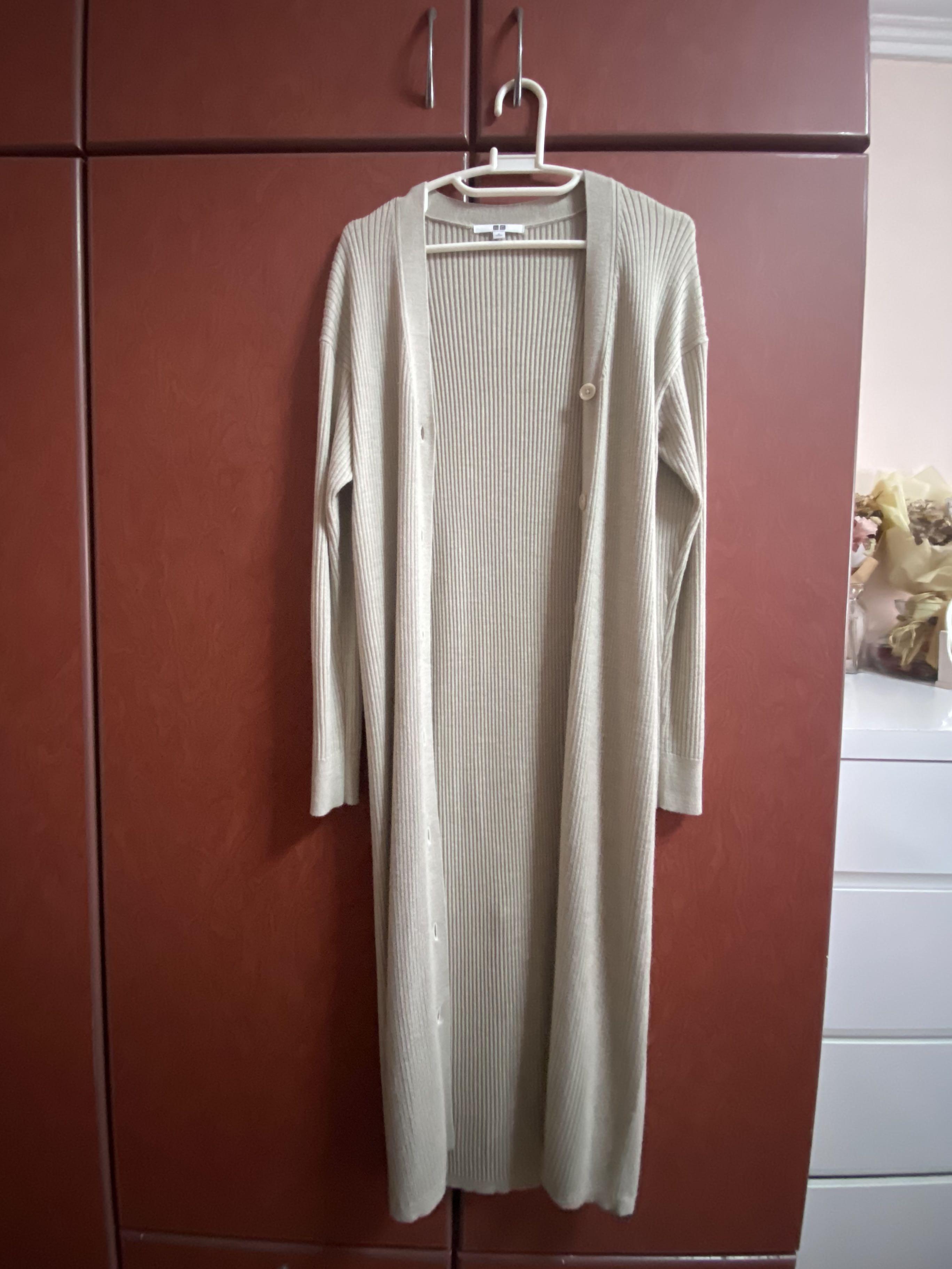 Maxi ribbed cardigan best sale