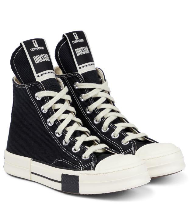 US 11.5 CONVERSE x RICK OWENS DRKSTAR High, 男裝, 鞋, 波鞋- Carousell