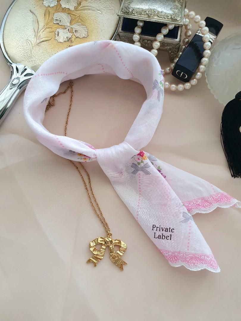Vintage Private Label Necklace ang Hanky from Japan, Luxury ...