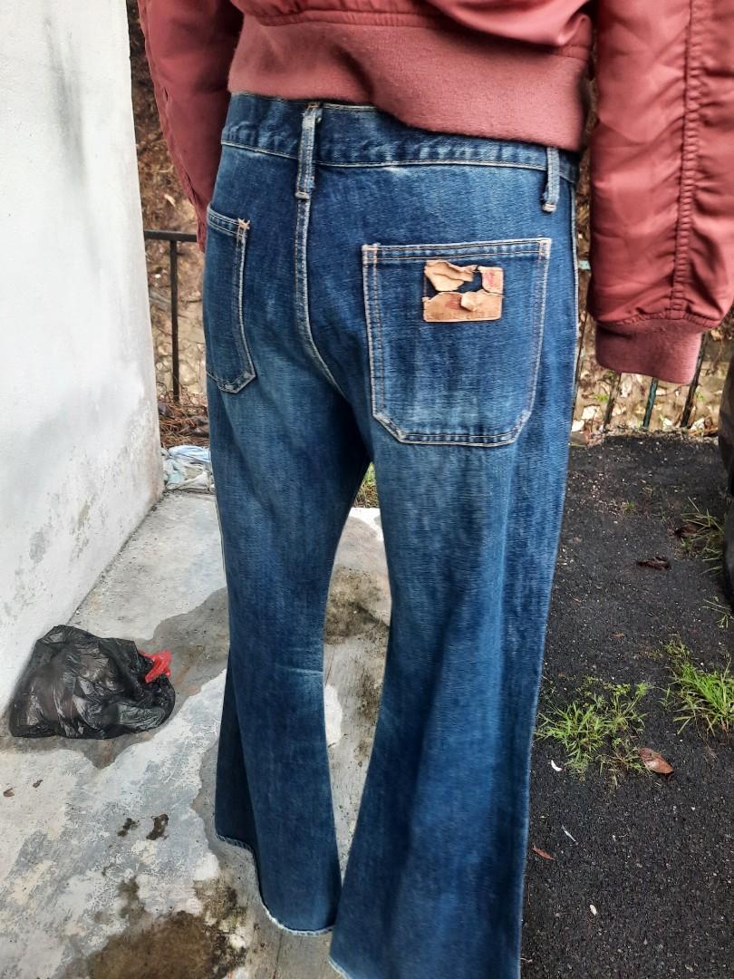 Vintage bison bootcut style jeans woodstock, Men's Fashion