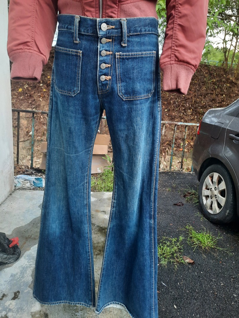 Vintage bison bootcut style jeans woodstock, Men's Fashion