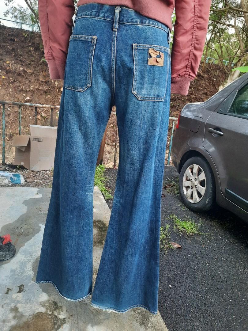 Vintage bison bootcut style jeans woodstock, Men's Fashion