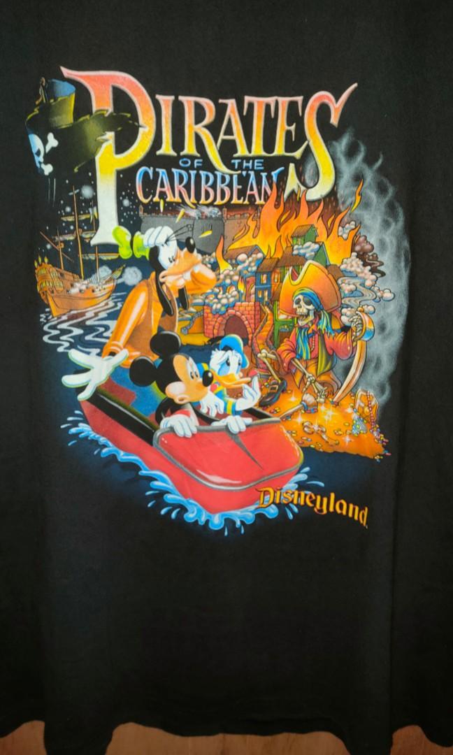 Vintage Disneyland Pirates of the Caribbean Tee, Men's Fashion, Tops &  Sets, Tshirts & Polo Shirts on Carousell