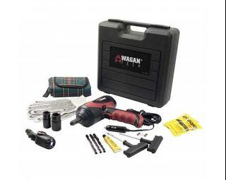 Wagan 2287 -12V Auto Impact Wrench Kit with Tire Patch Kit