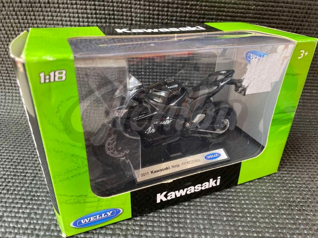 NEW 1:18 Scale WELLY 2017 Kawasaki Ninja ZX10-RR Motorcycles Diecast Model Toys 