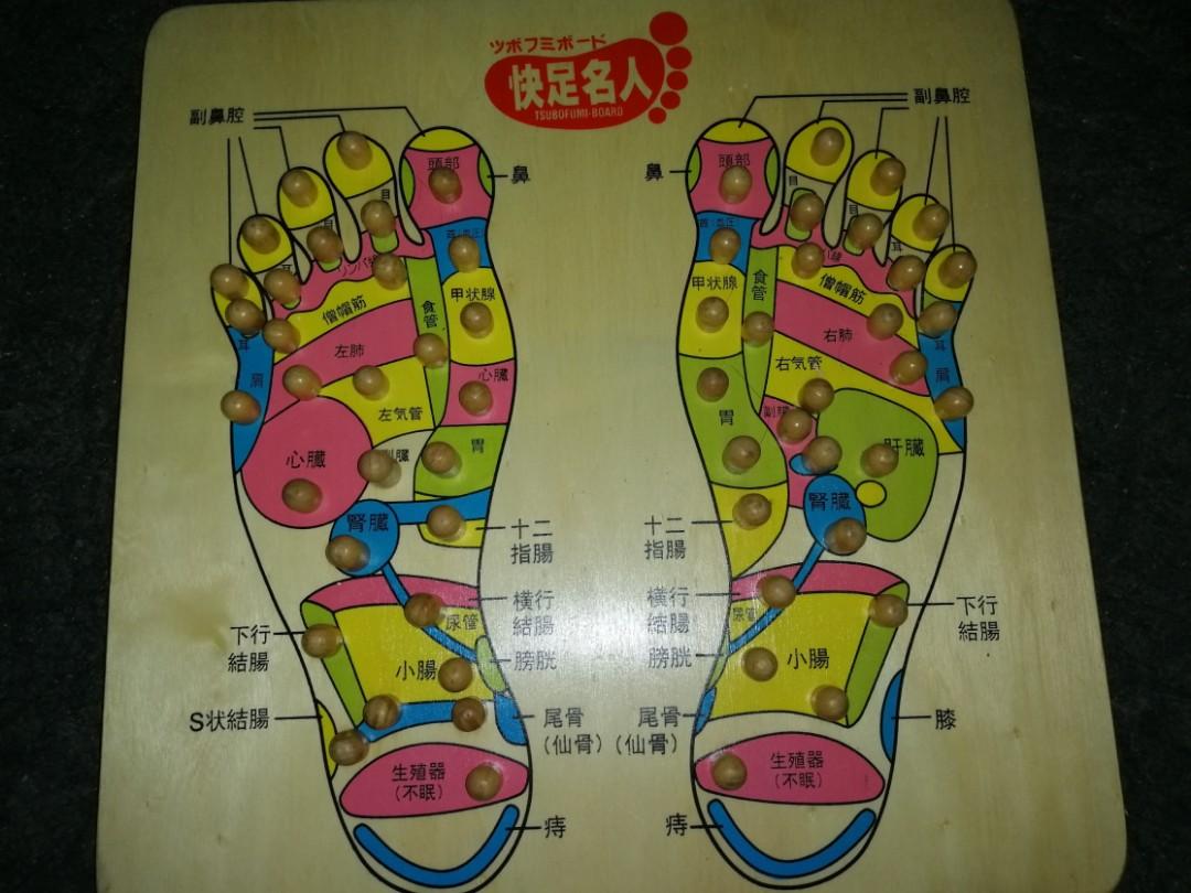 Wooden foot acupressure/foot reflexology board from Japan Health
