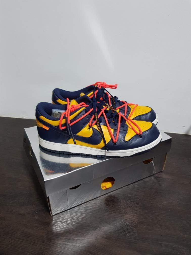 WTS Off White X Nike Dunk Low “Michigan 