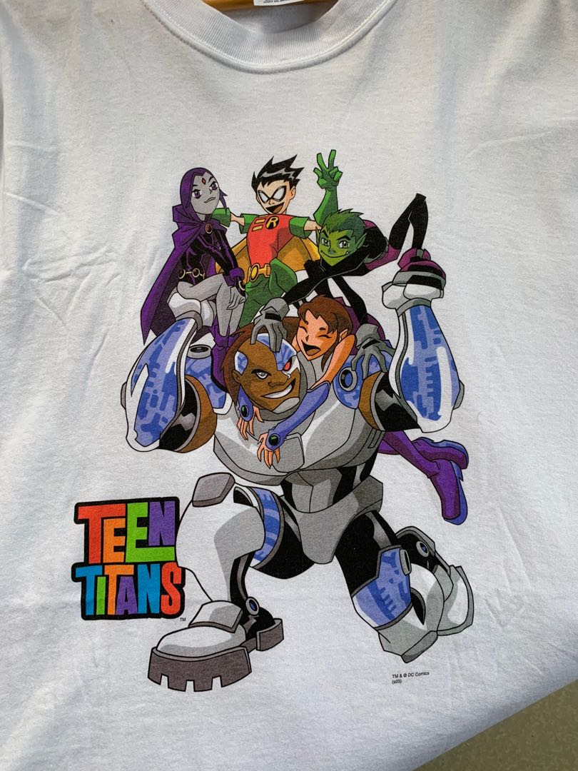 03 Teen Titans vintage shirt, Men's Fashion, Tops & Sets, Tshirts & Polo  Shirts on Carousell