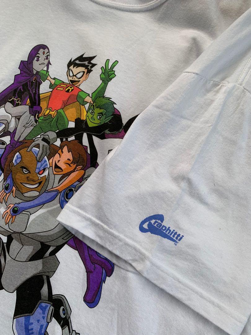 03 Teen Titans vintage shirt, Men's Fashion, Tops & Sets, Tshirts & Polo  Shirts on Carousell