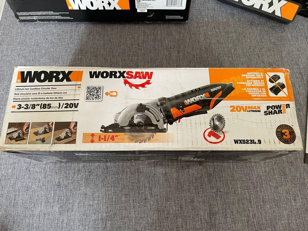 Worx wx523 18v best sale 20v max worxsaw