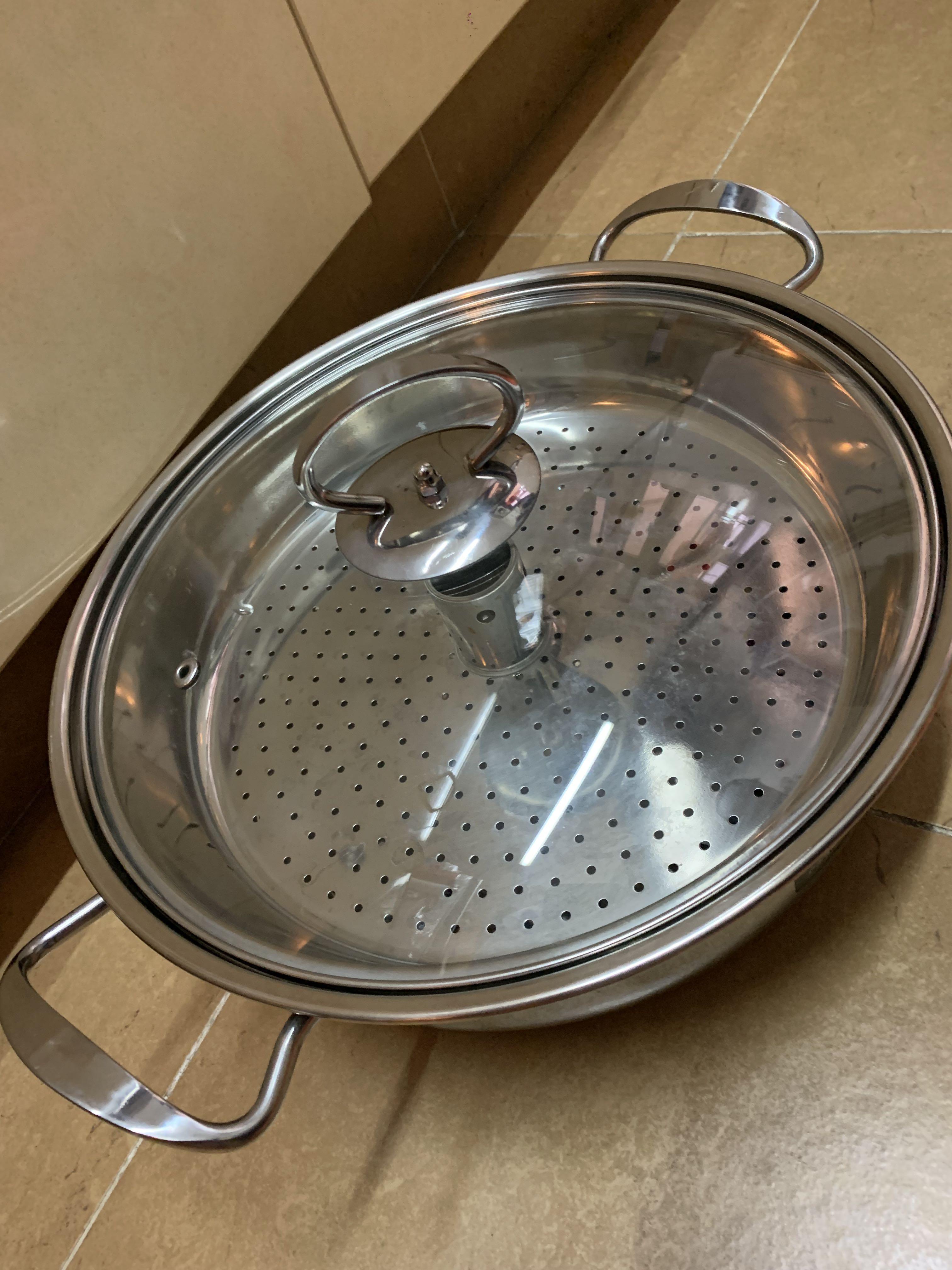 28cm 多功能蒸鍋 蒸蟹鍋 火鍋家用蒸汽鍋 配備取盆器 傢俬 家居 廚具和餐具 炊具及配件 Carousell