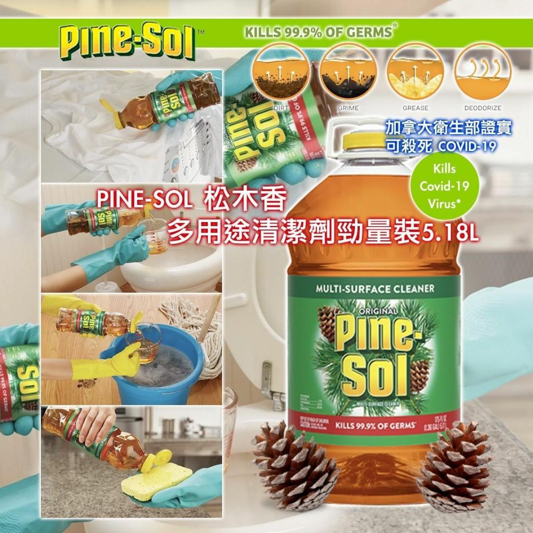 美國製PINE-SOL 松木香多用途清潔劑勁量裝5.18L, 其他, 其他- Carousell