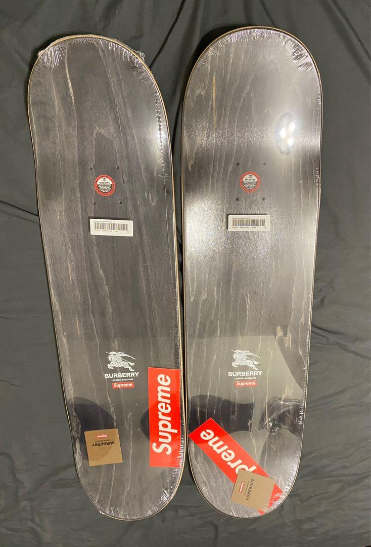 現貨‼️ Supreme x Burberry Skateboard 滑板一組卡其粉色不拆賣✓台北