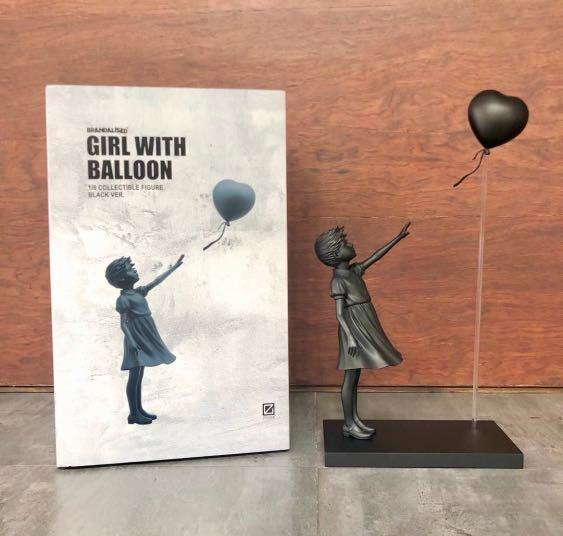 現貨ZIGGER x BRANDALISM BANKSY Girl With Balloon black Ver. 氣球
