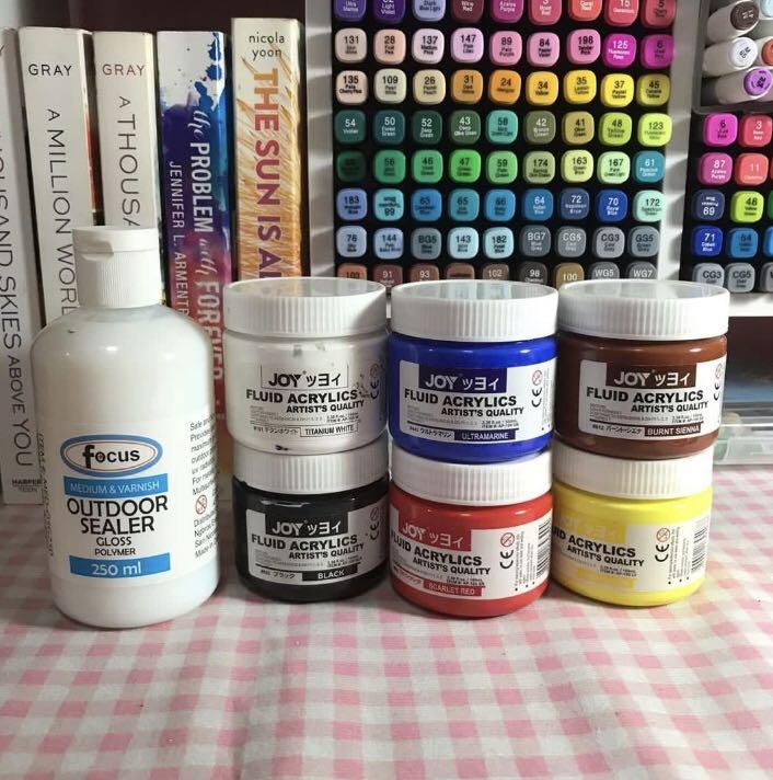 Acrylic Painting & Sealer, Hobbies & Toys, Stationary & Craft, Craft