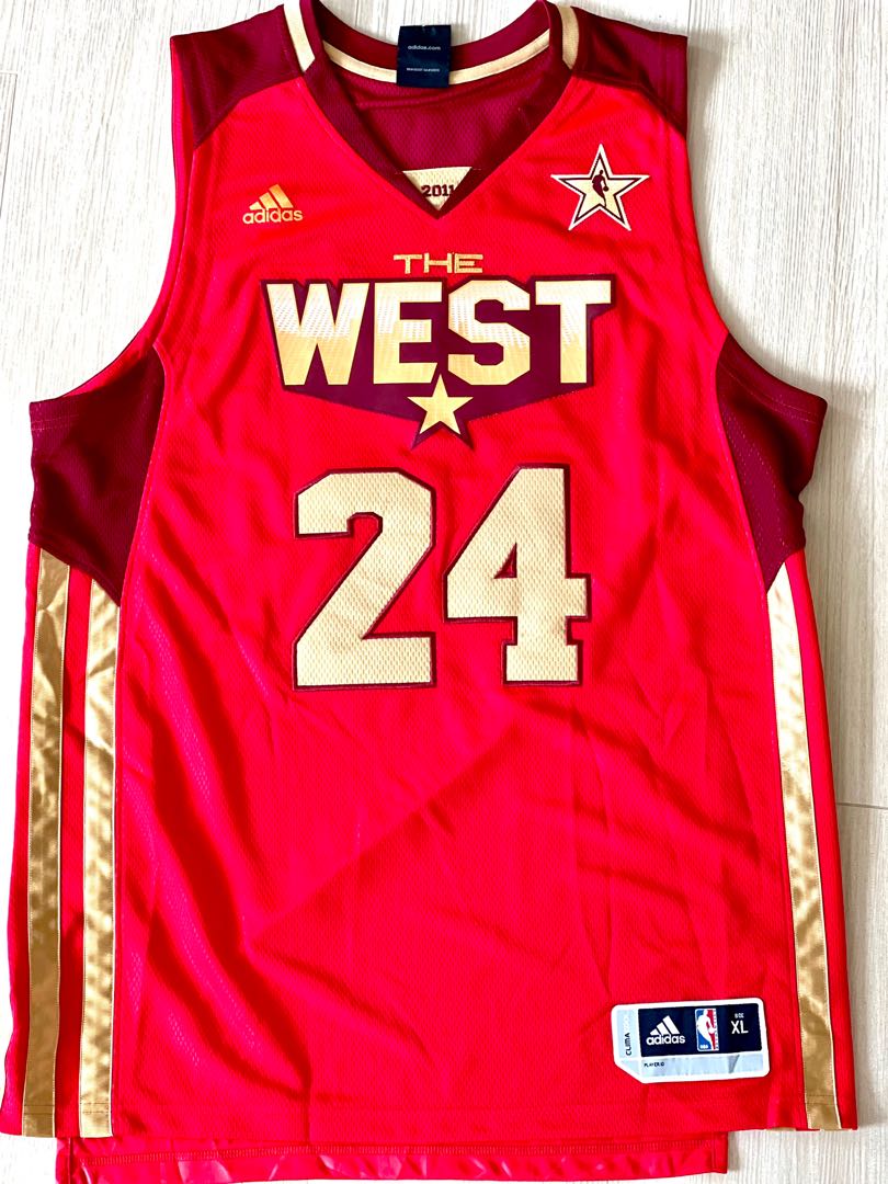 Authentic Kobe Bryant 2011 All Star Game Jersey Large 44 Swingman Lakers New