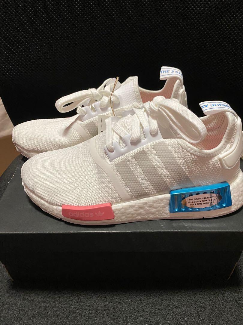 Adidas NMD R1 size38 粉紅配粉藍特別版100%new, 女裝, 鞋, 波鞋