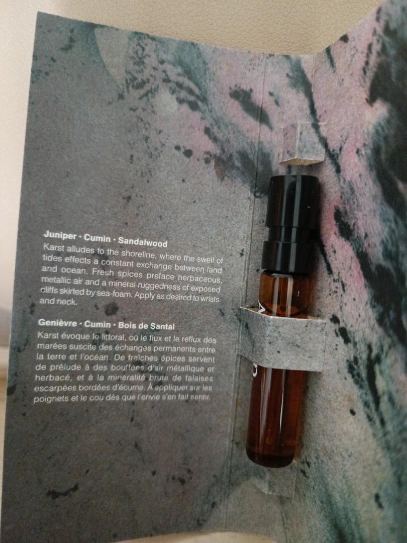Aesop perfume karst vial, Beauty & Personal Care, Fragrance