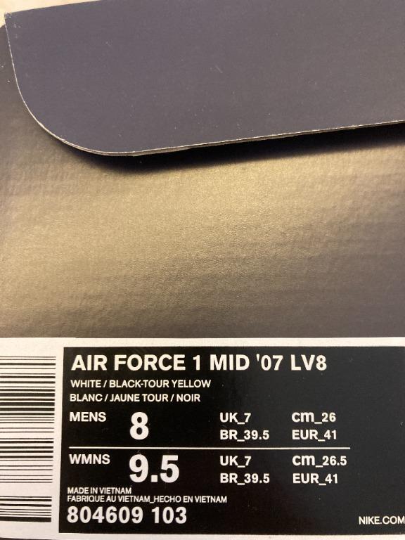 Buy Air Force 1 Mid '07 LV8 'White Black' - 804609 103 - White