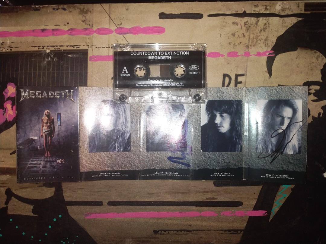Autograph Signed Cassette Tapes (Category: CDs & DVDs) located in Manila. Submitted by ryleah120880 (Listing ID 1150207219, Image 2). Description: Autograph Signed Cassette Tapes Megadeth: Countdown To Extinction Marty Friedman And Dave Ellefson Signatures Rob Zombie: American Made Music John Tempesta Signature Joe Satriani: Joe Satriani Nathan East Signature G3: Live In Concert Stu Hamm Signature hearing offers.. couriers: can do meetup near my 