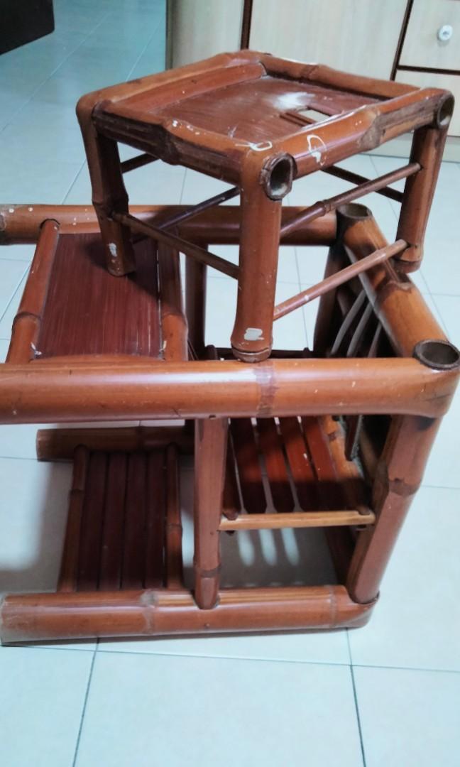 Bamboo feeding chair 2025