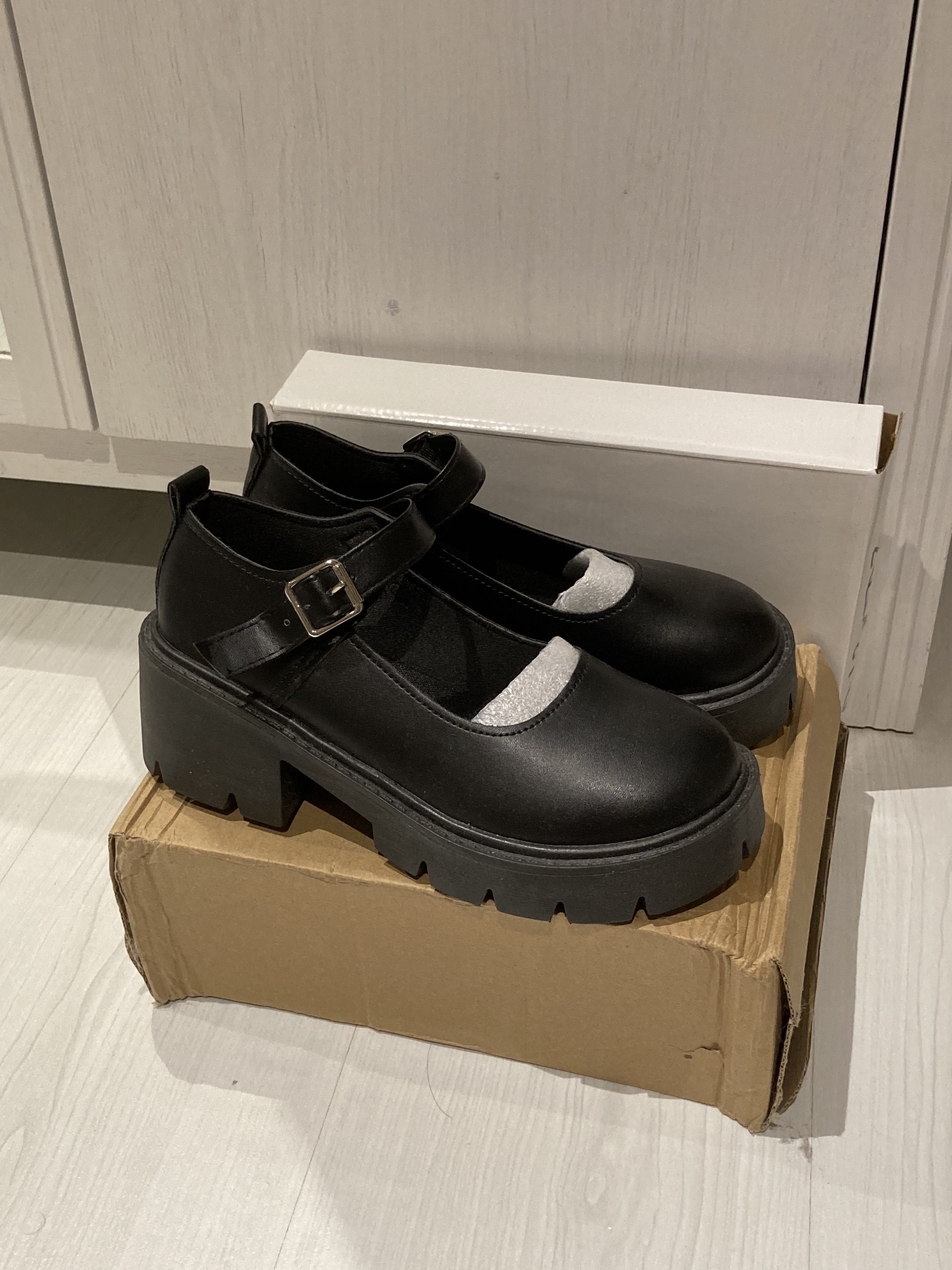 Mary jane cheap platform shoes black