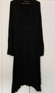 Black maxi dress, M, $12