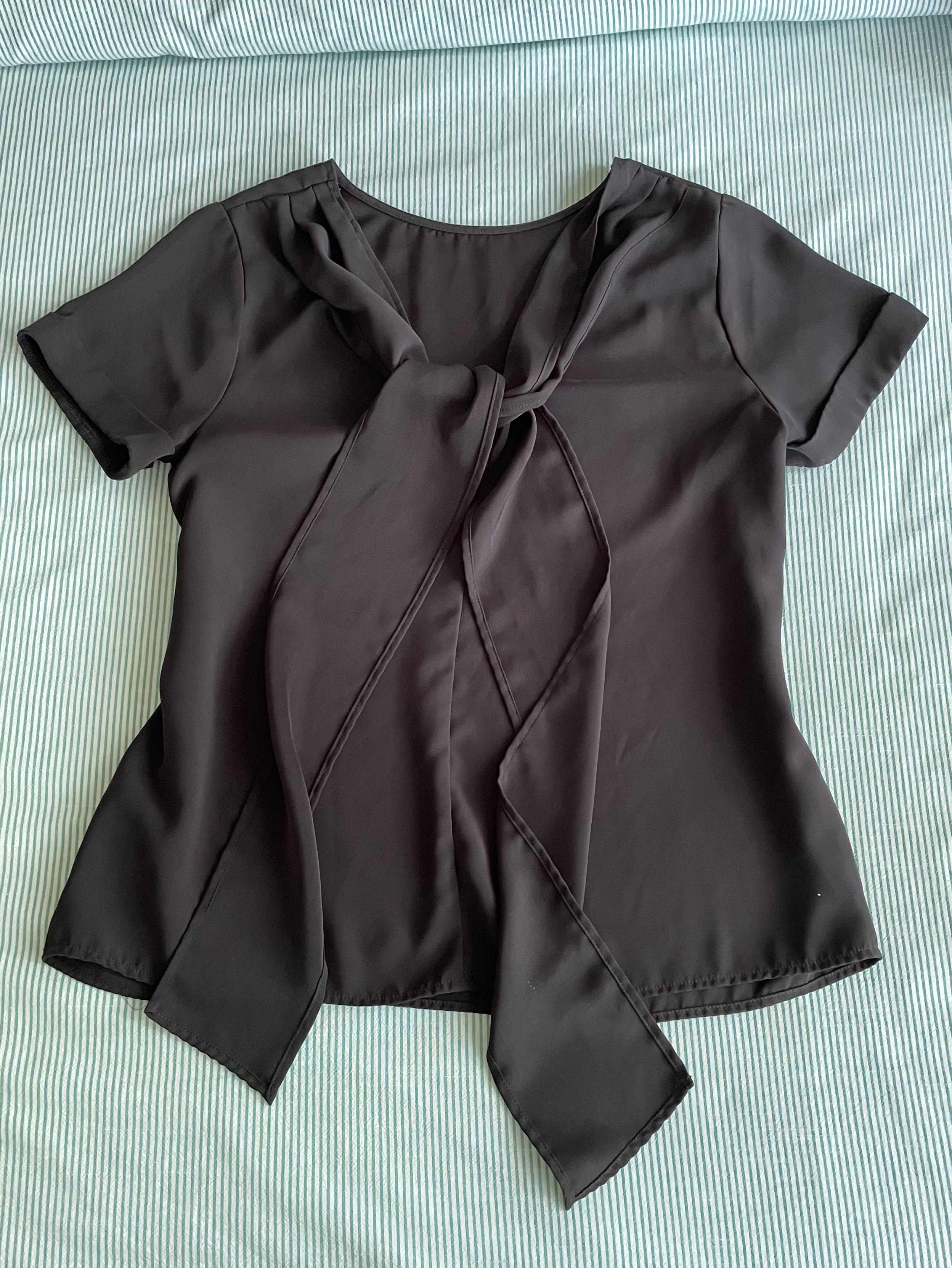 Black Tennis Y2K Shirt Blouse Vintage 