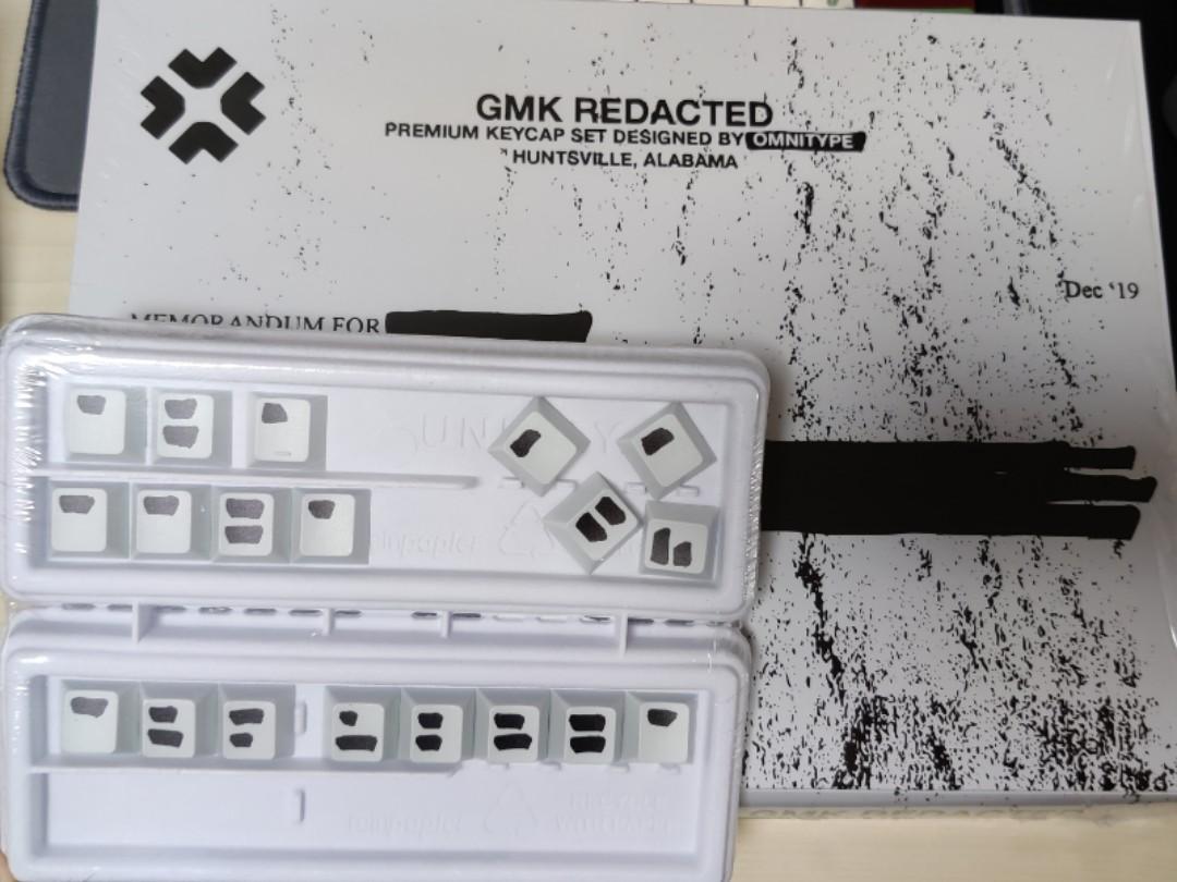 BNIB GMK Redacted Clearance (Base) + Eyes Only kit, Computers 