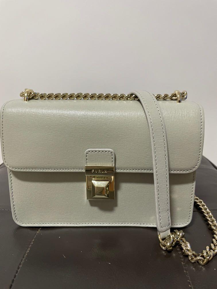 Price Reduced BNWOT Grey Furla Dixie Mini Crossbody Bag
