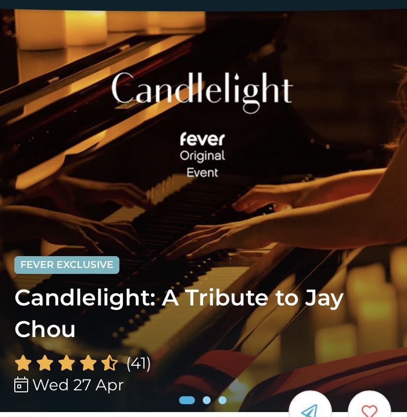 Candlelight Tribute to Jay Chou (30/4/22), Tickets & Vouchers, Event Tickets on Carousell