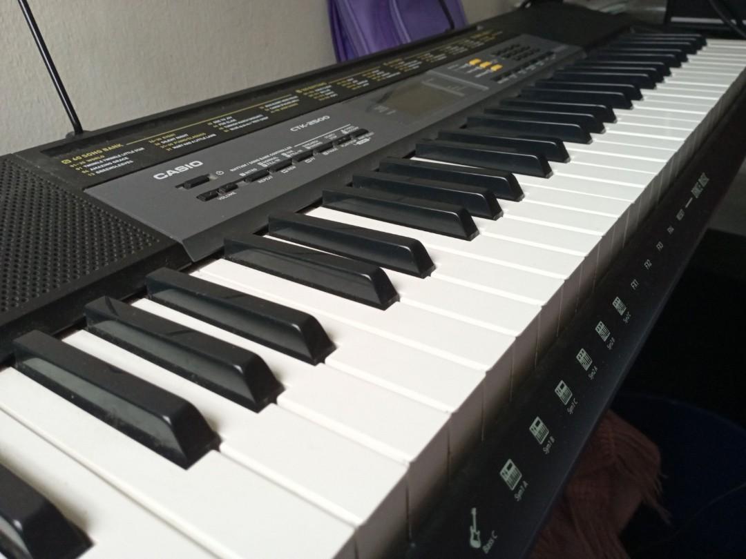 Casio CTK 2500 Portable Keyboard, Black, With Power Supply