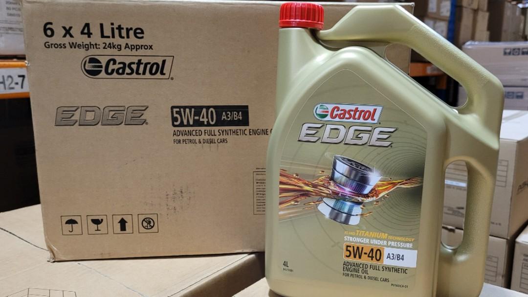 CASTROL EDGE 5W-40 A3/B4 ADVANCED FULL SYNTHETIC ENGINE OIL, Car